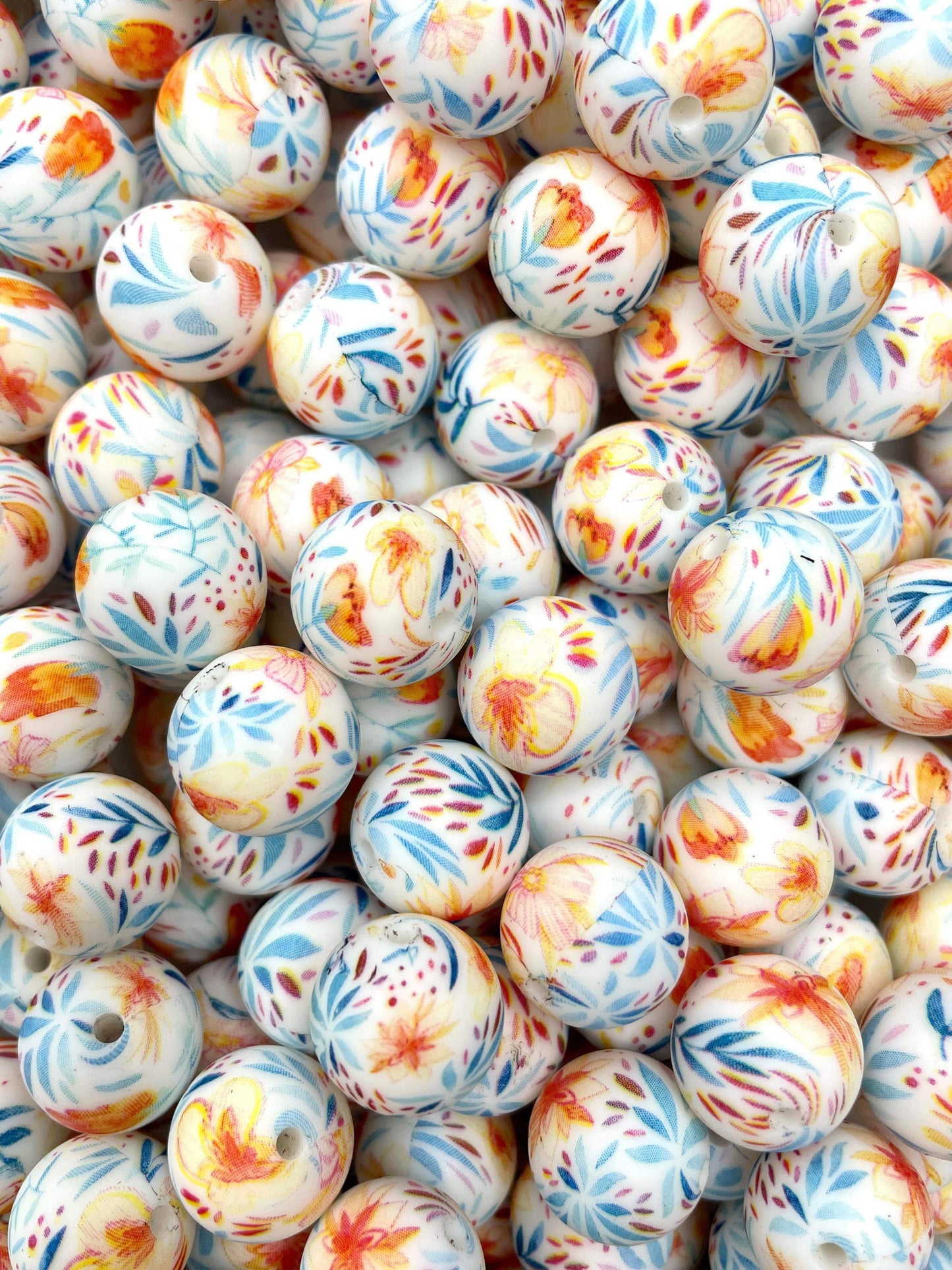 Paradise Flowers 15mm Bead