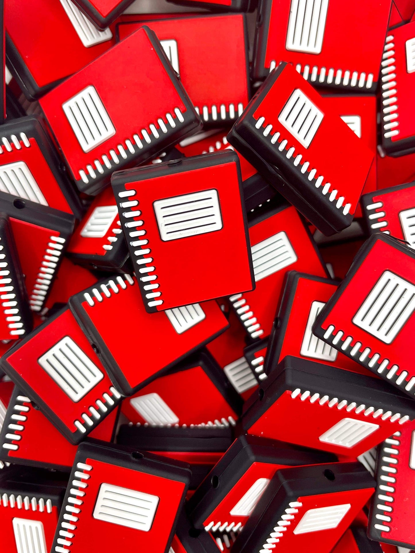 Red School Notebook Focal Bead