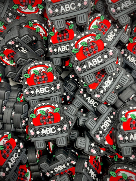 ABC Checkered Truck Focal Bead