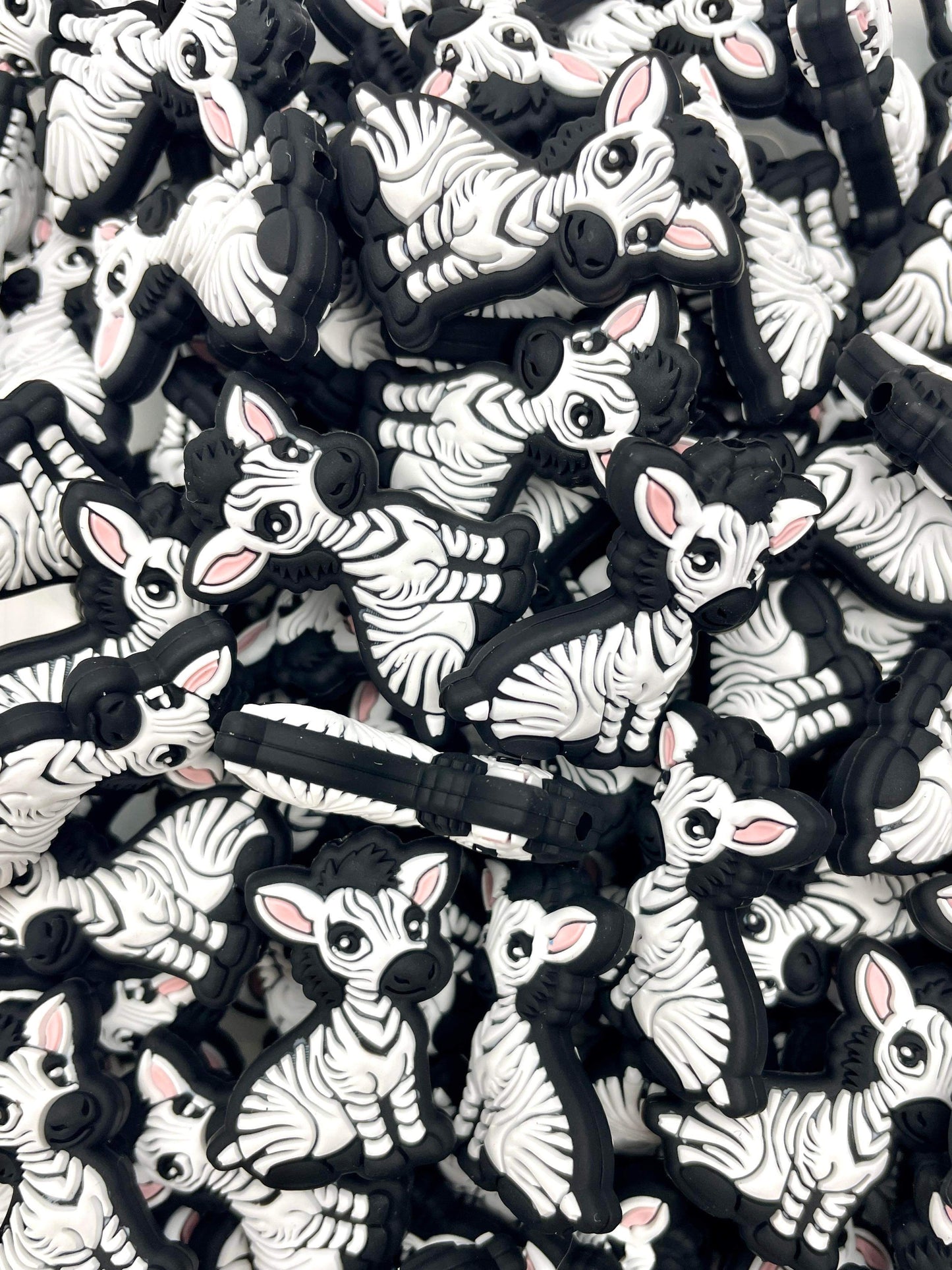 Zoey the Zebra Boss Babe Focal Bead