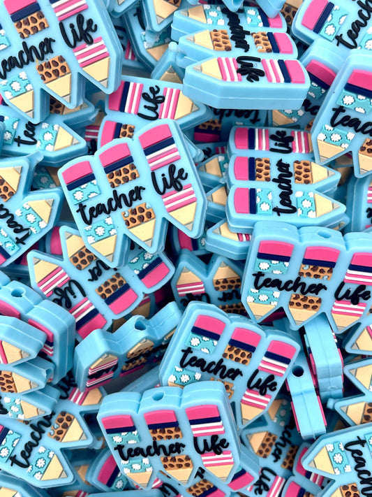 Teacher Life Focal Bead