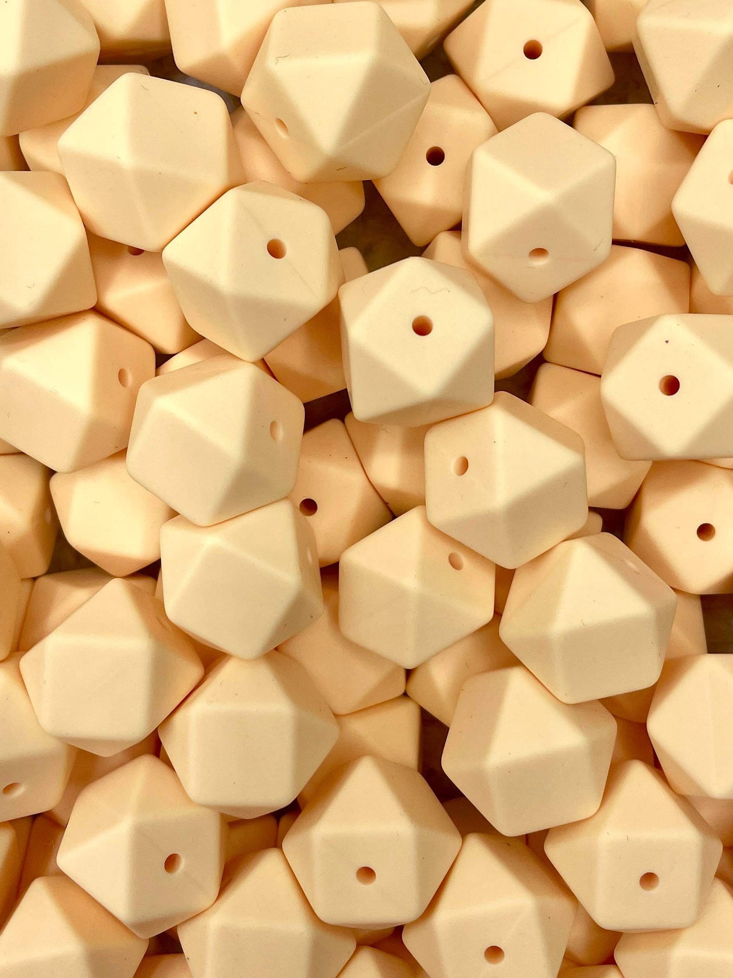 Beige 17mm Hexagon