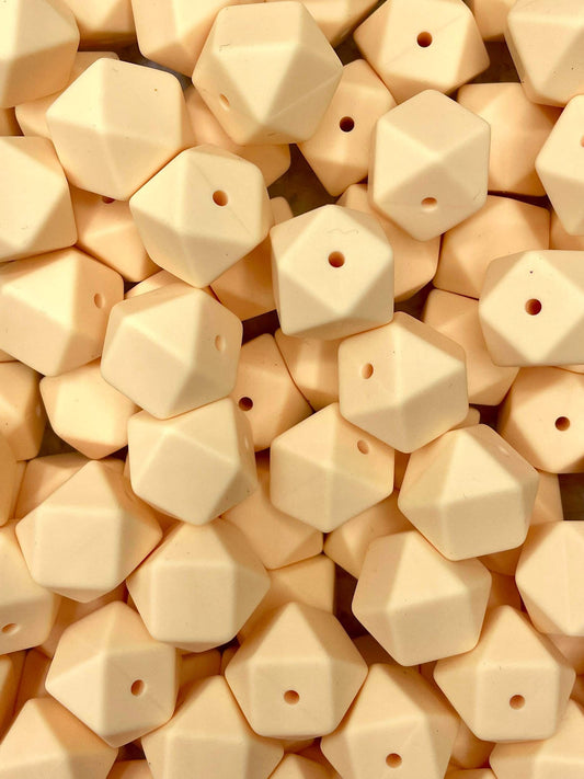 Beige 17mm Hexagon