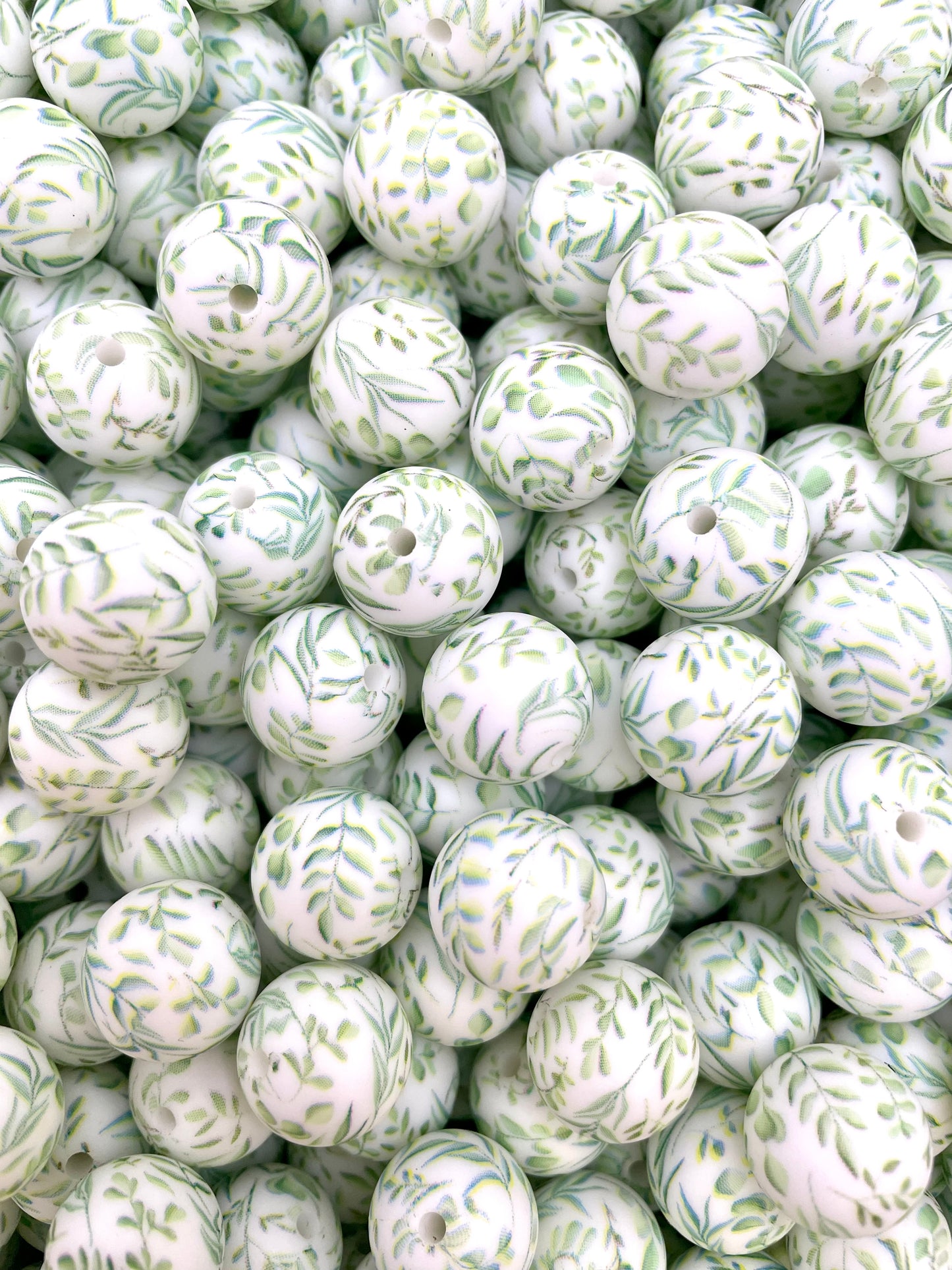 Sage qui merde imprimé perle de 15 mm