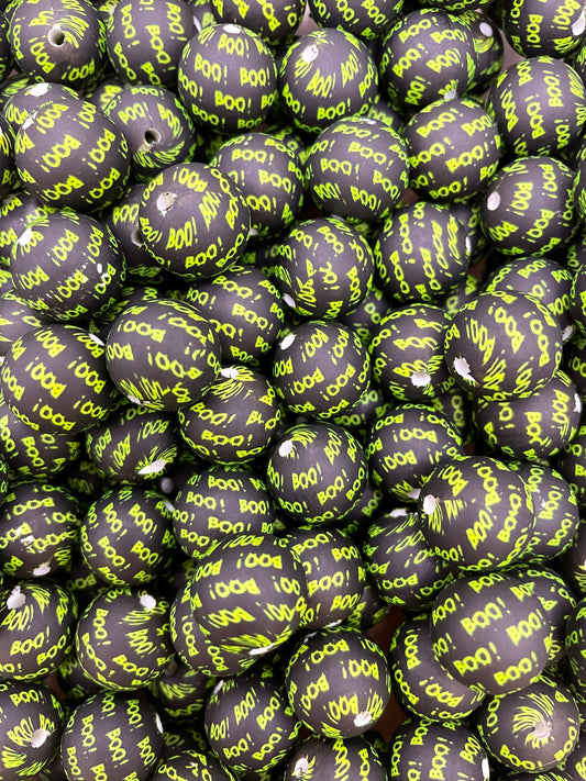 BOO! Printed 15mm Bead