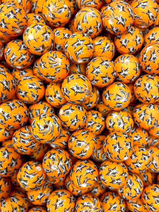 CTS Creation: Cow Star Custom Printed 15mm Bead