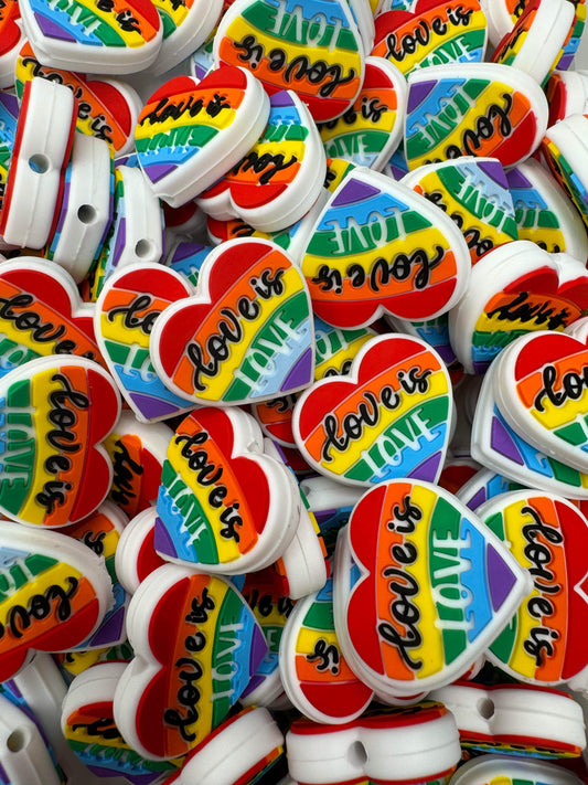 Love is Love Focal Bead