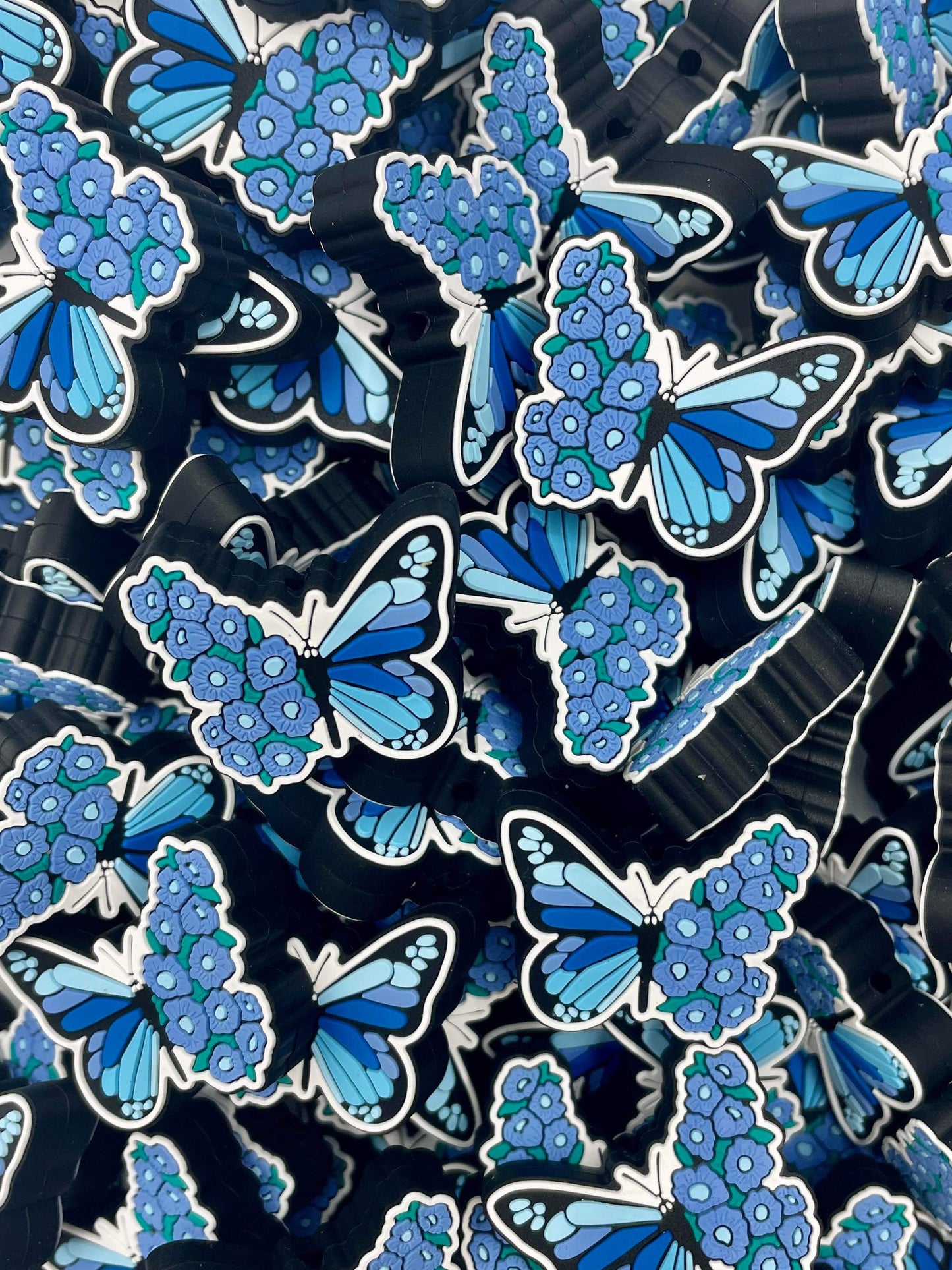 Perle focale papillon floral IB-5