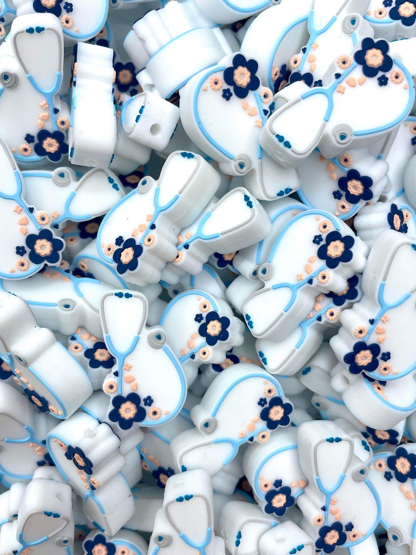 Floral Stethoscope Focal Bead