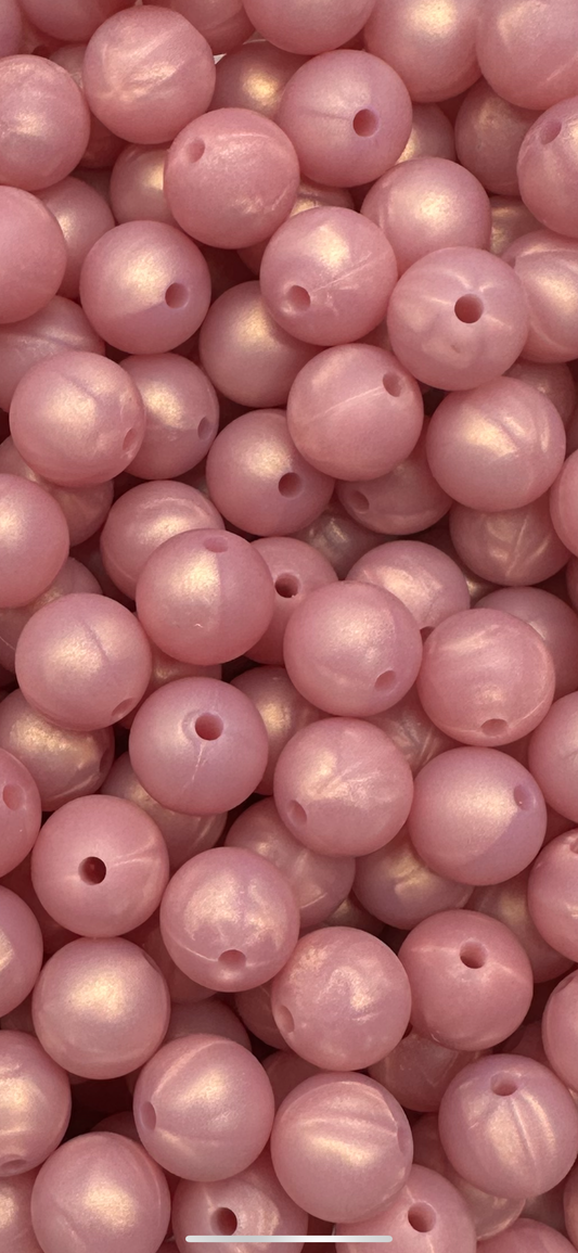 Rose Gold Pearl 12mm Round