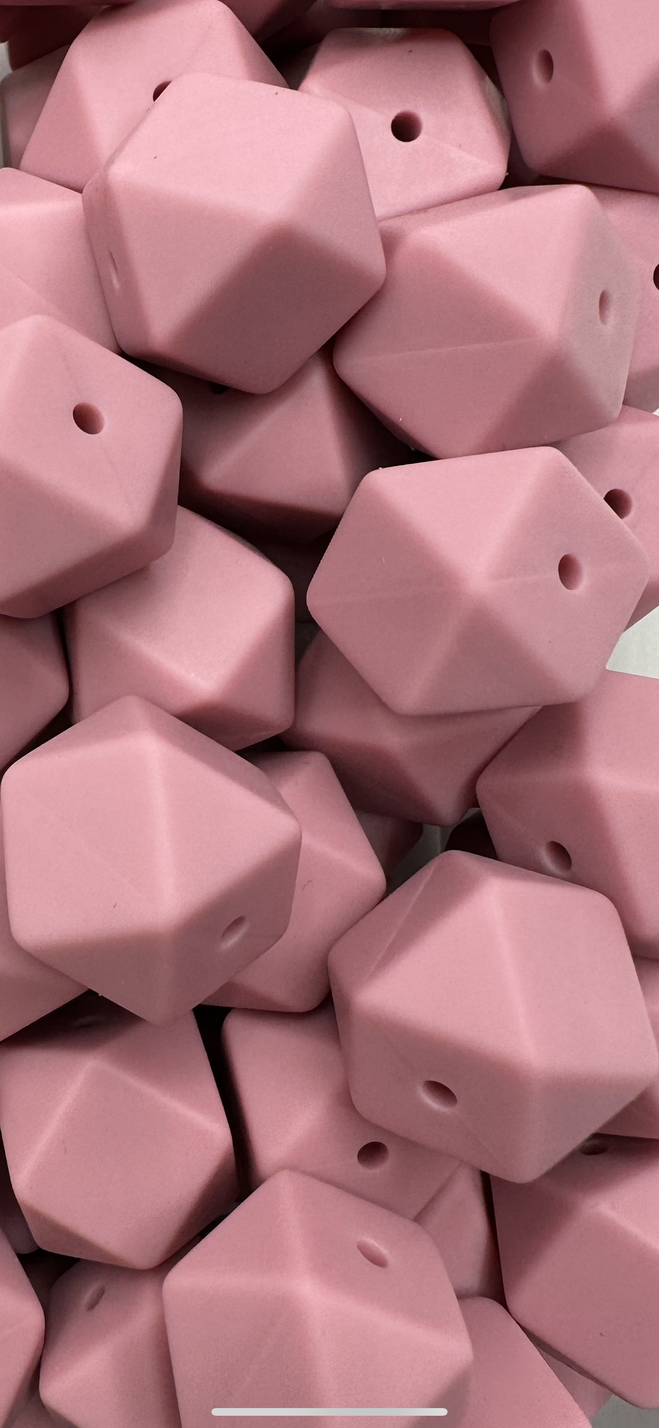 Blush 17mm Hexagon