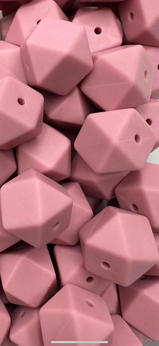 Blush 17mm Hexagon