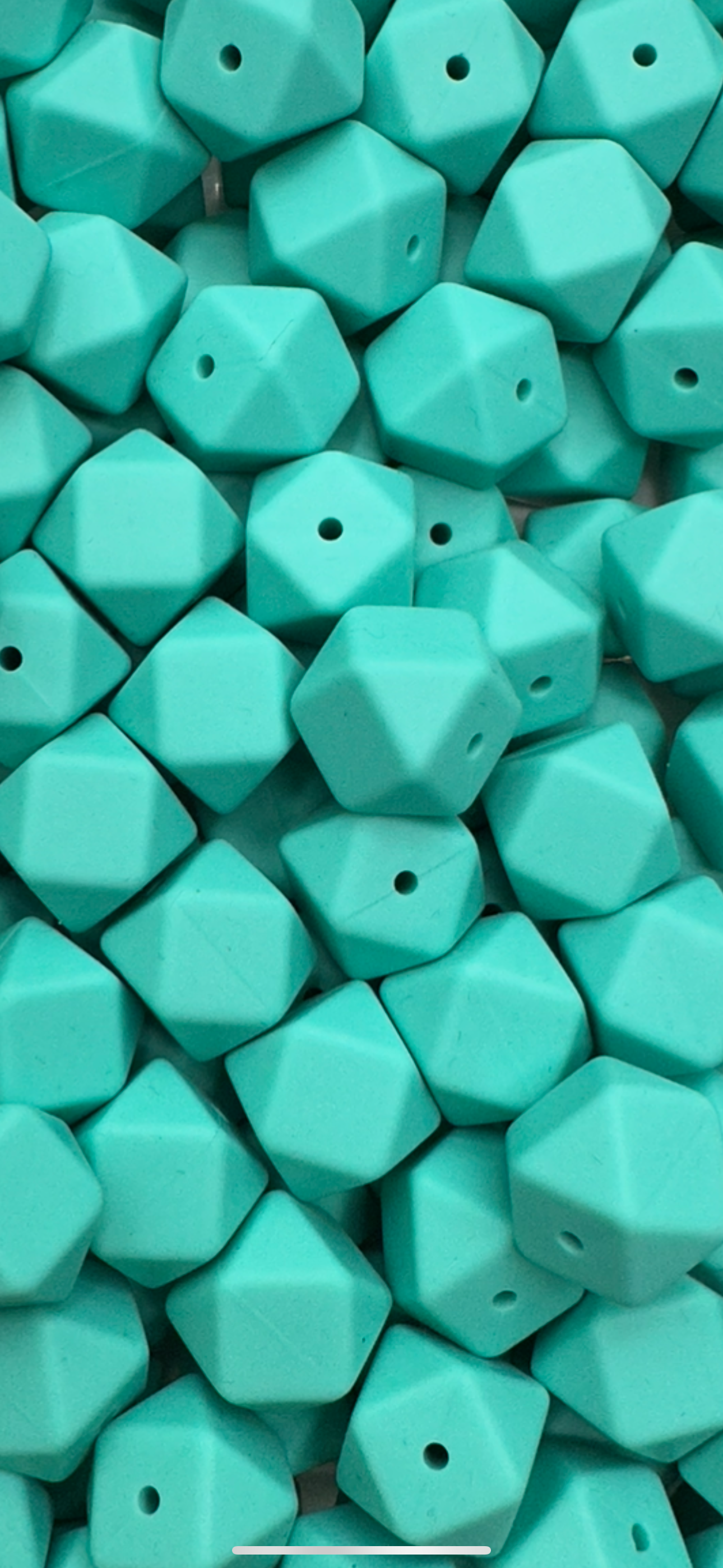Macaroon Blue 17mm Hexagon