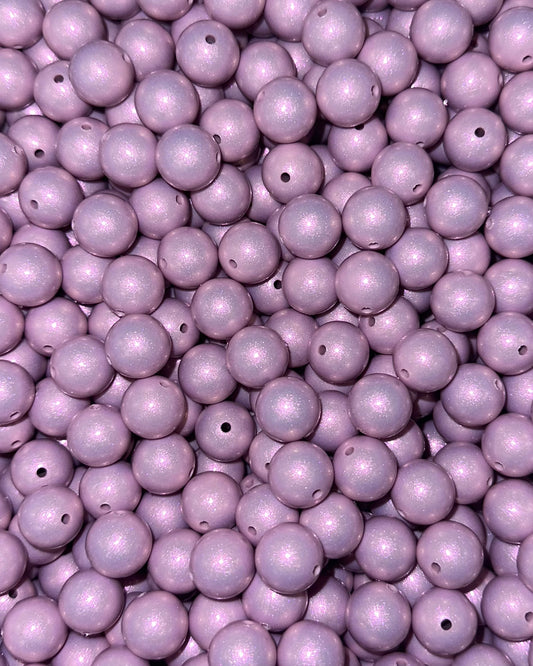 Perle d'opale lavande claire de 15 mm