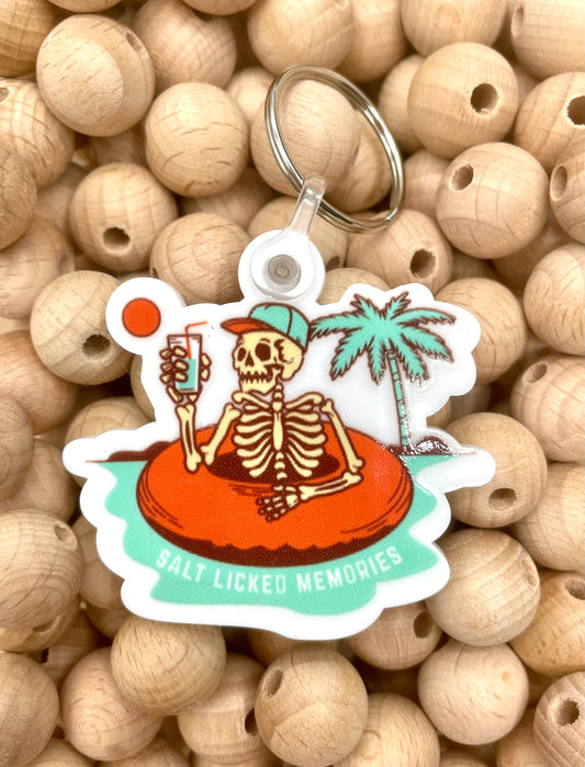 "Salt Licked Memories" Key Tag