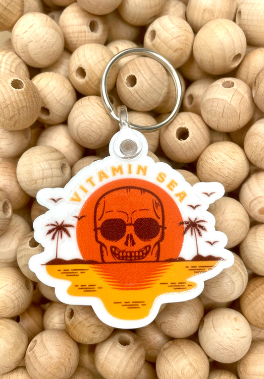 "Vitamin Sea" Key Tag