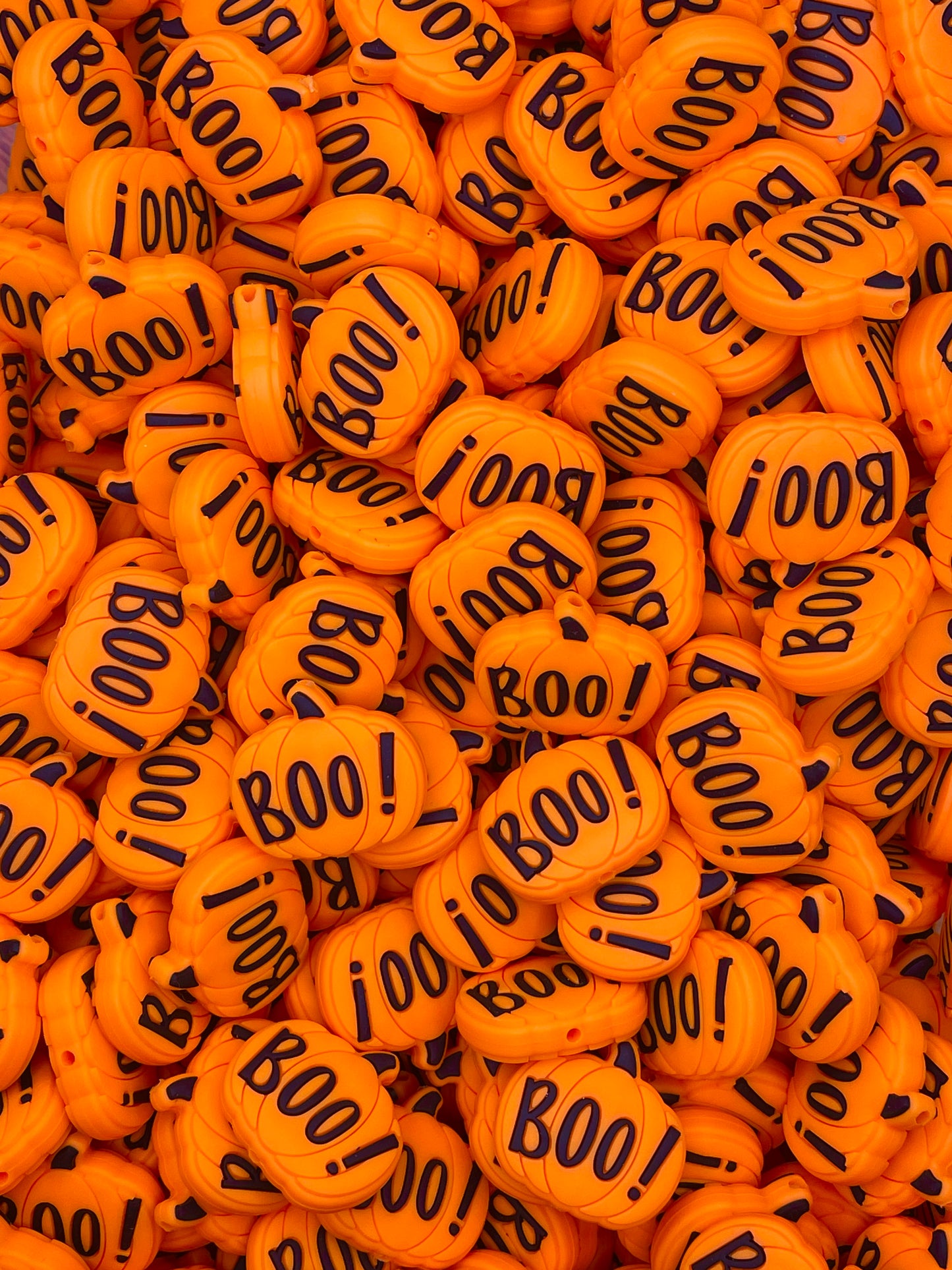BOO! Pumpkin Focal Bead