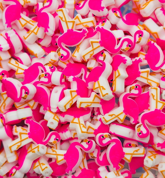 Standing Flamingo Focal Bead