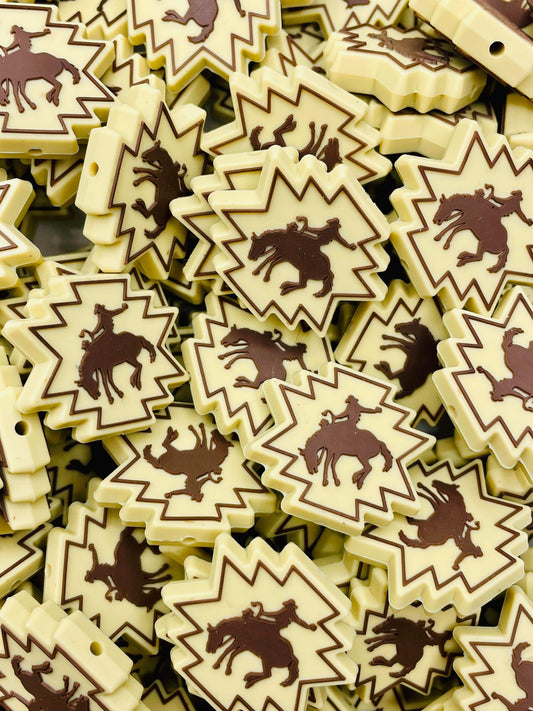 Aztec Bucking Horse  Boss babe Focal Bead