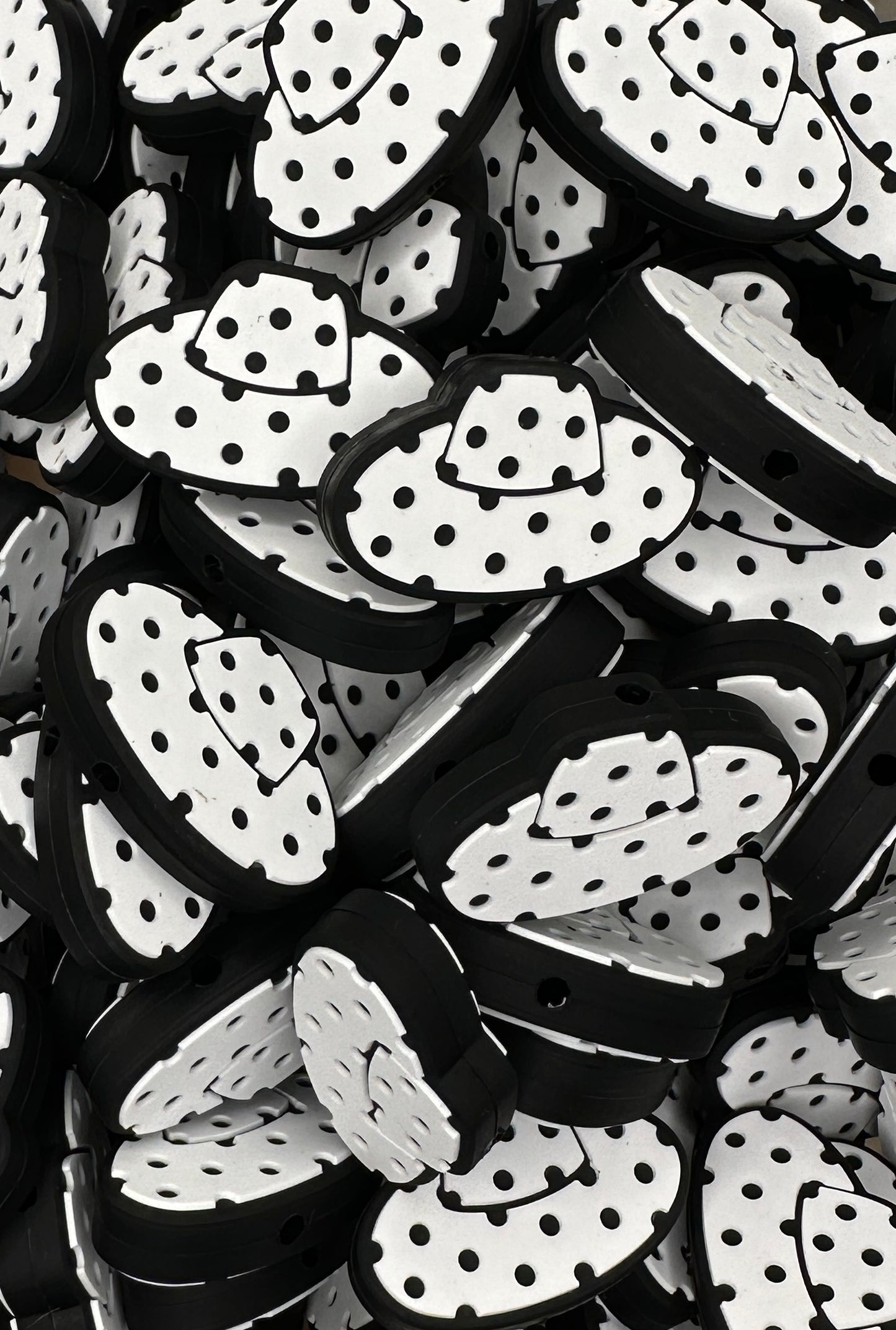 Polka Dot Hat Focal Bead