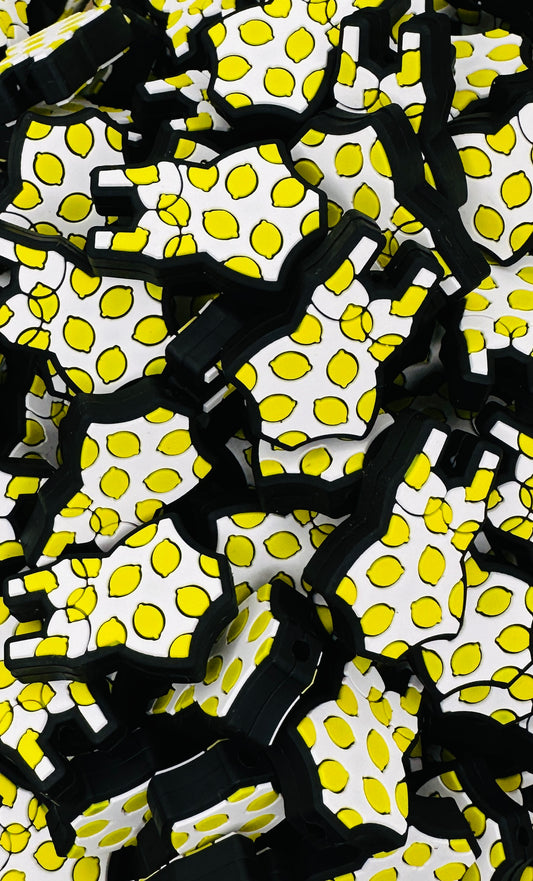 Lemon Squeeze Bathing Suit Focal Bead