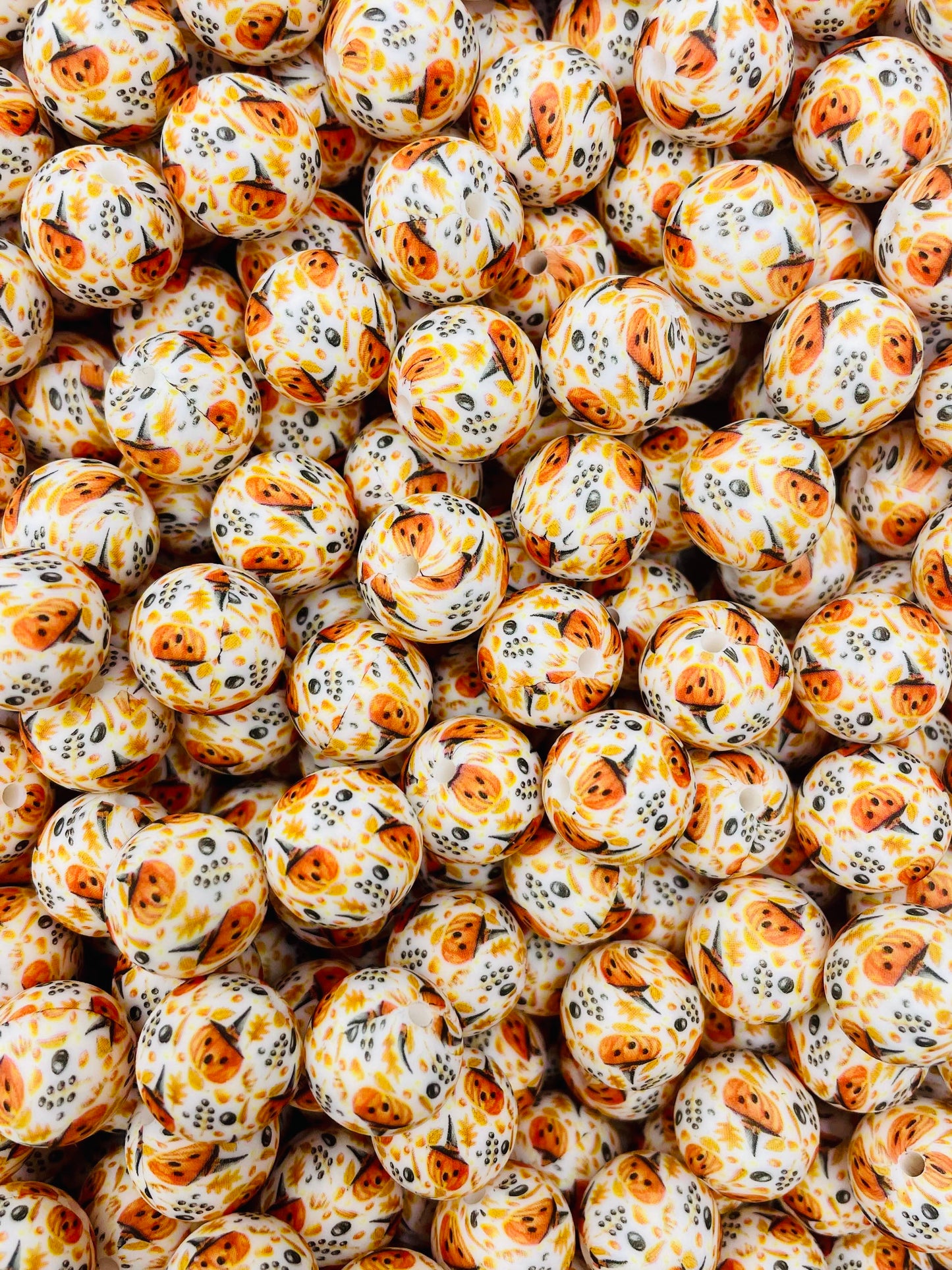 Spooktacular Printed 15mm Bead