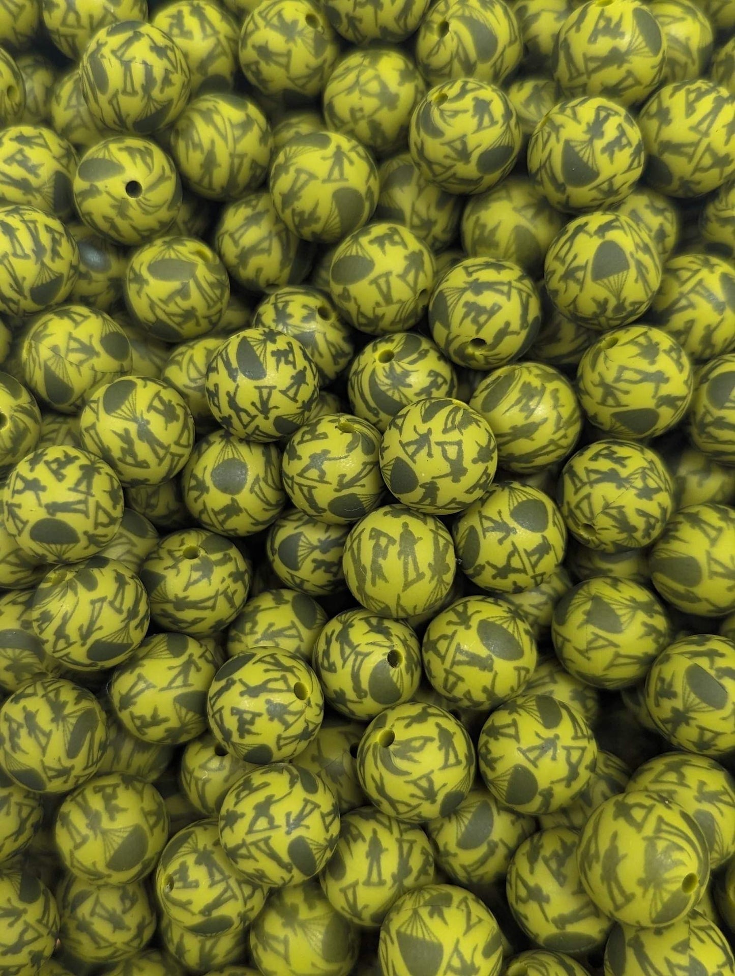 Be All You Can Be Printed 15mm Bead