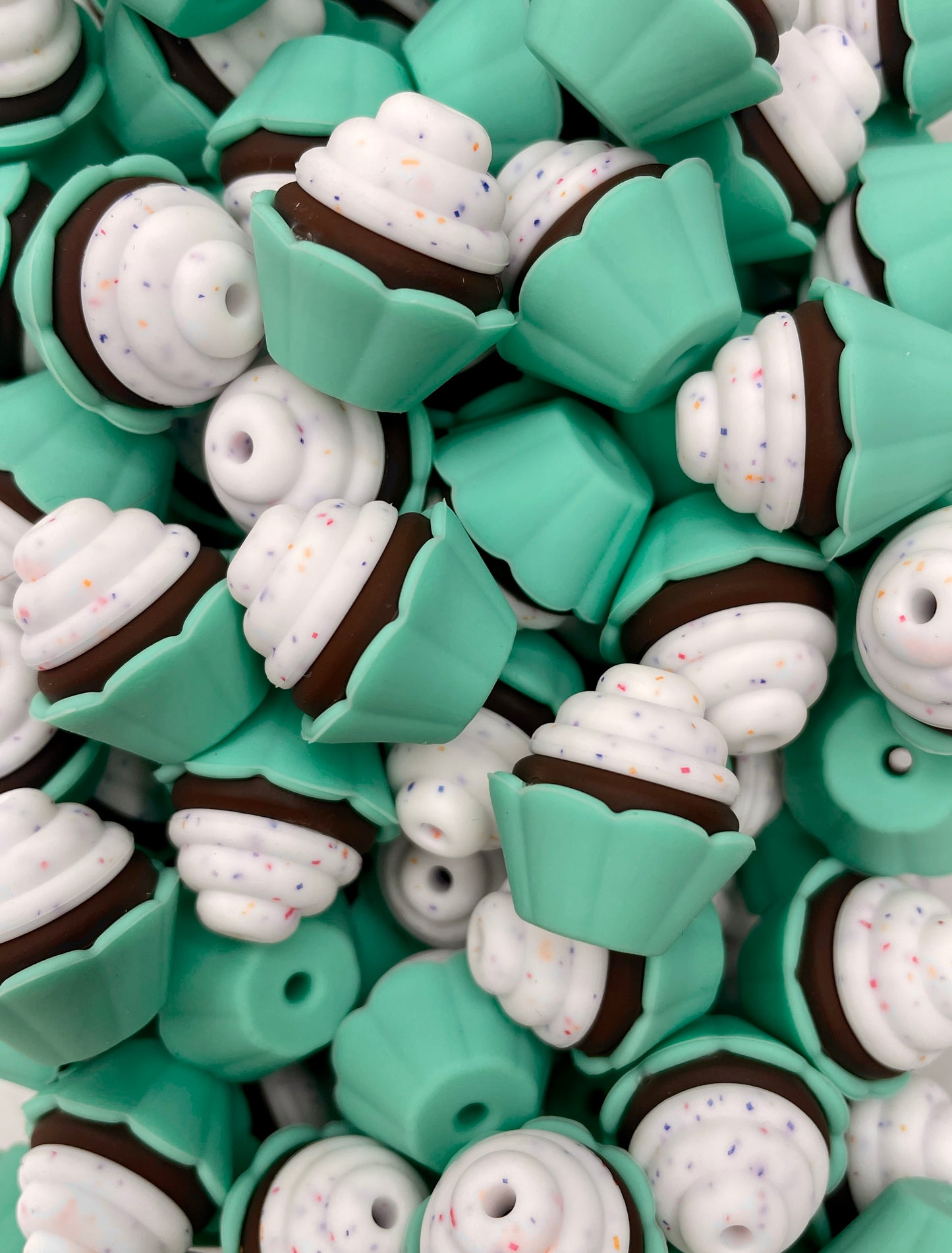 Perle focale personnalisée Cupcake 3D**NON DENTITION**