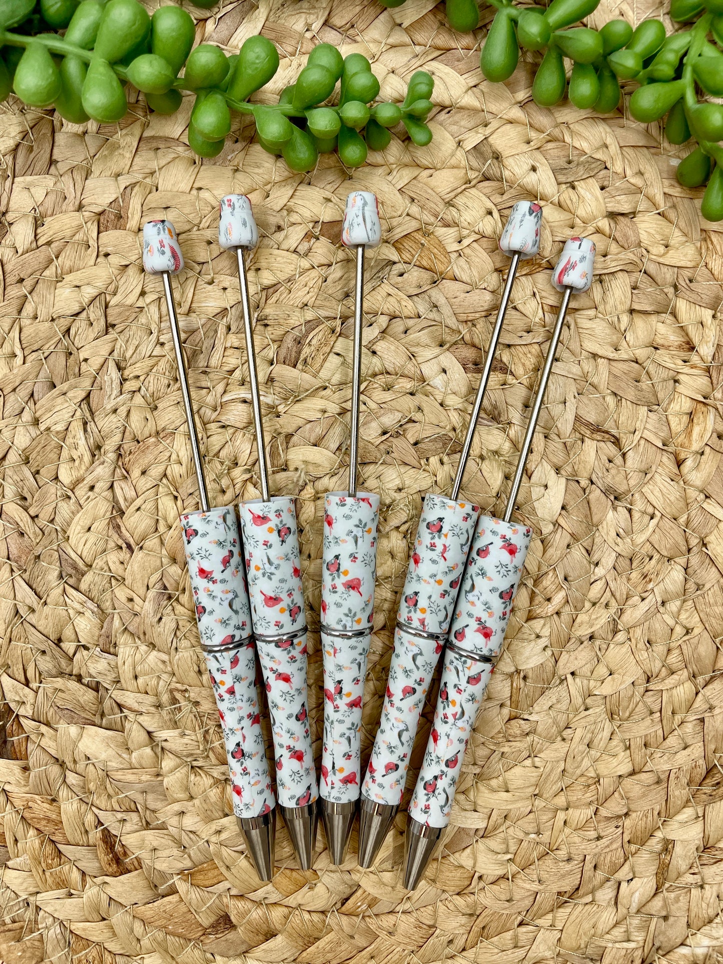 CTS Creation: Cardinal Printed Plastic Beadable Pen