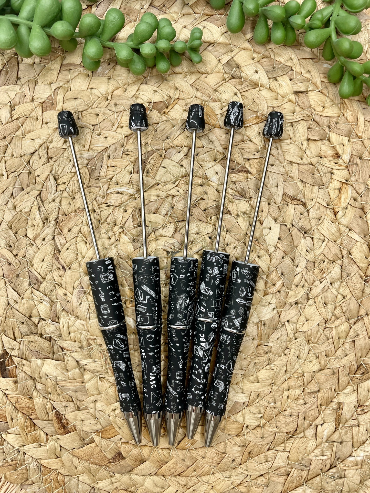 CTS Creation: Chalkboard Printed Plastic Beadable Pen