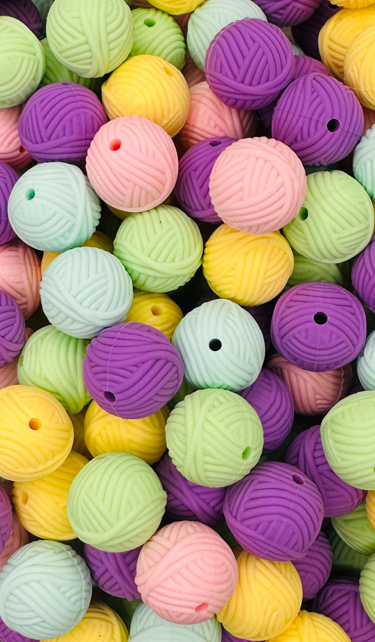 Yarn Ball Custom Focal Bead- 17mm – CTS Wholesale Silicone