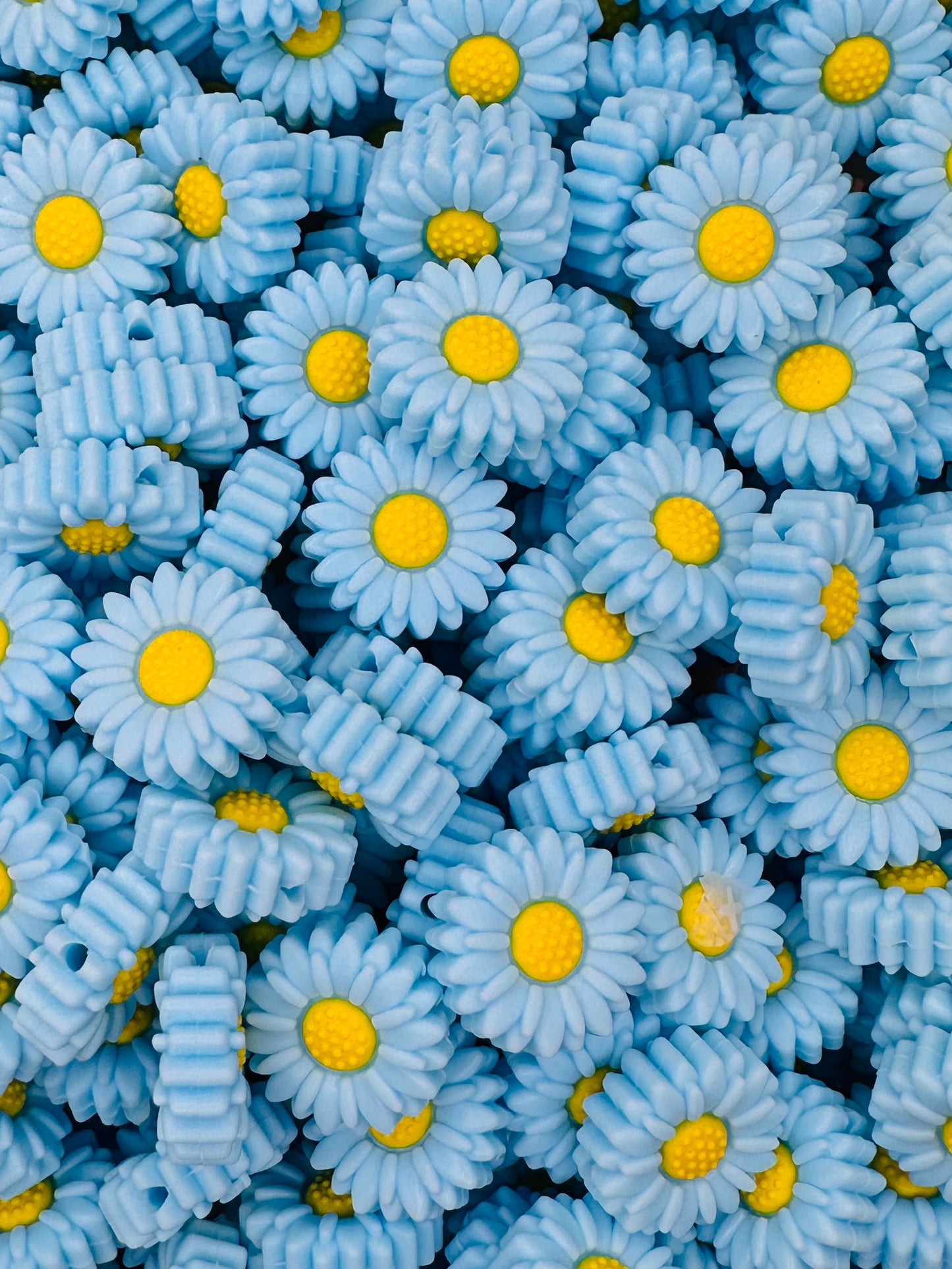 Perle focale de fleur bleue de Boho FP-24