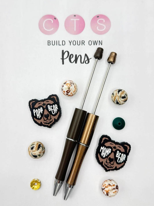 Bear Pair Beadable Pen Kit