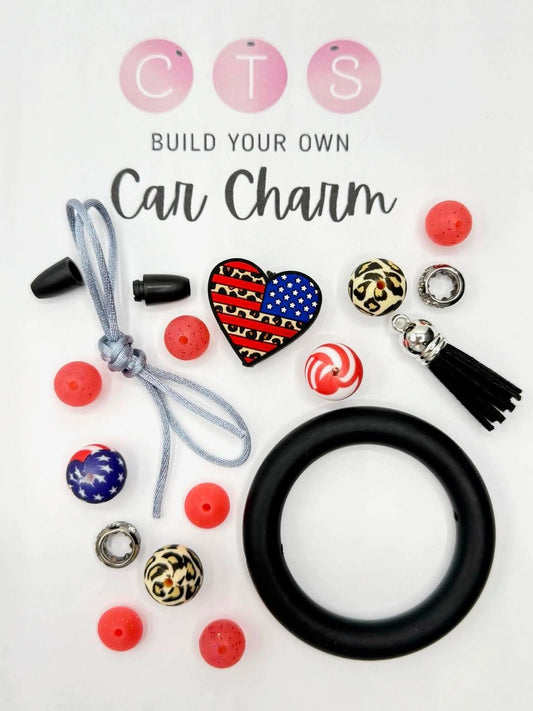 Stars, Stripes & Spots Hanging Car Charm Kit