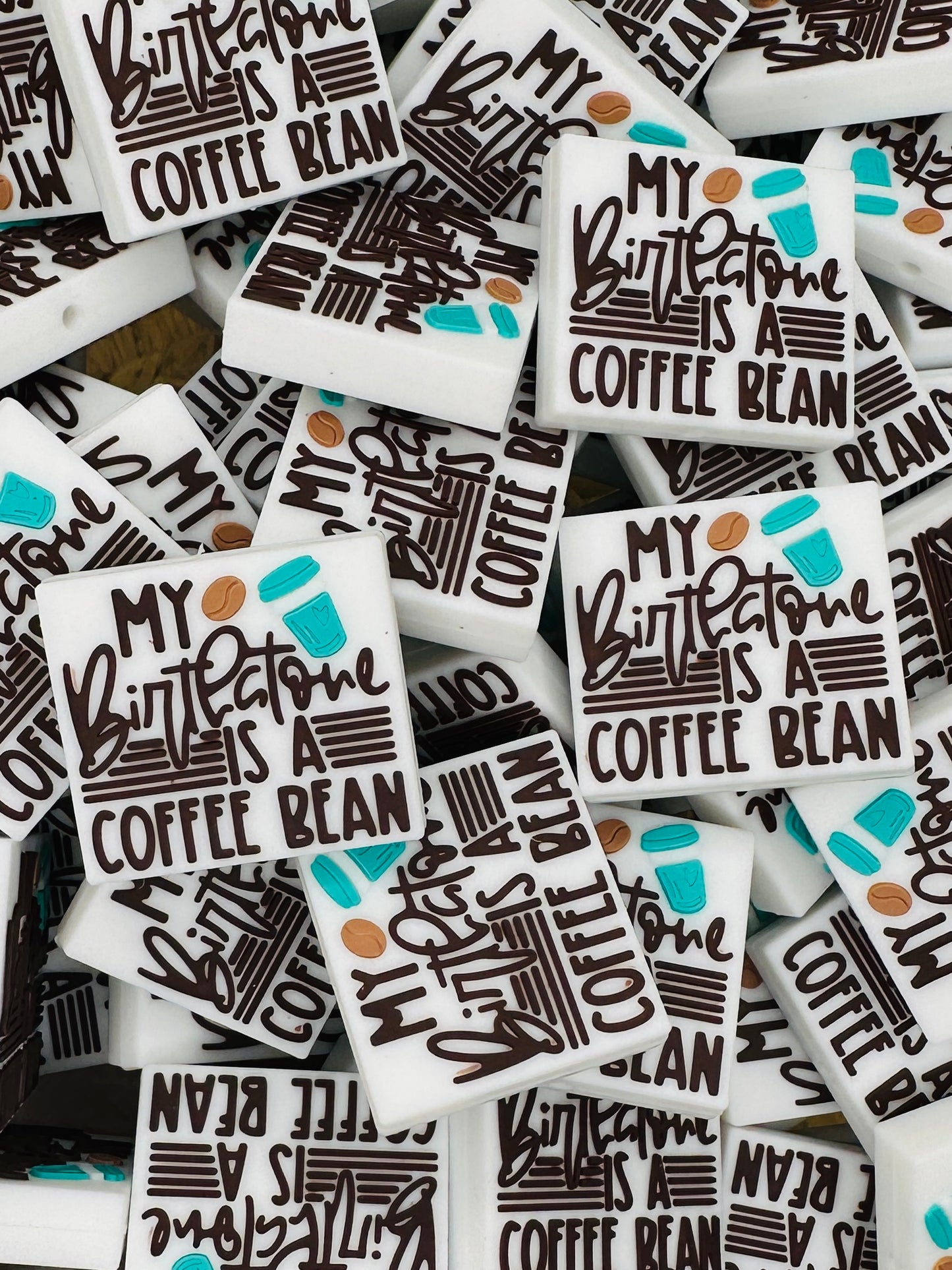 Ma pierre de naissance est une perle focale en grain de café