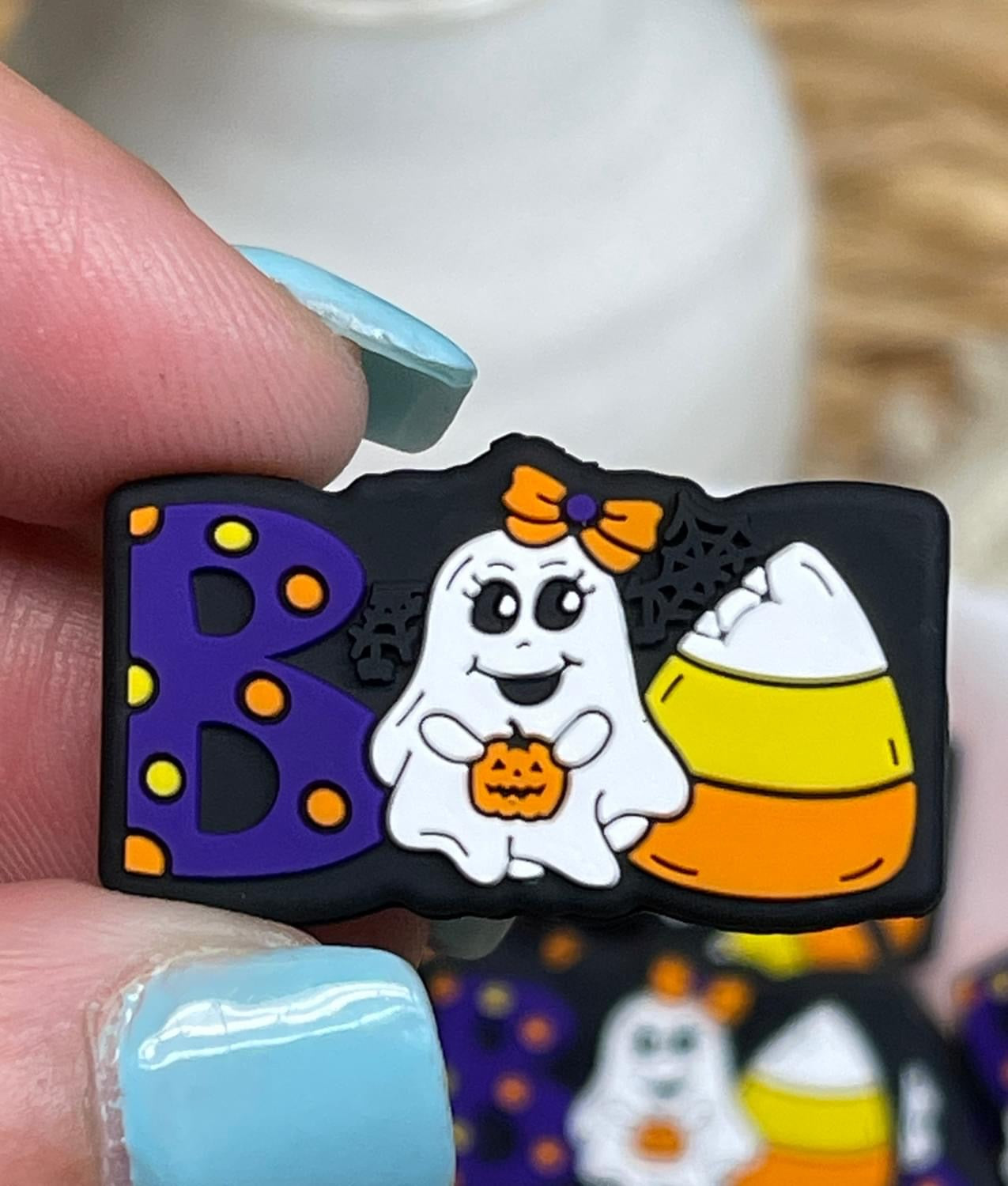 Cute BOO Boss Babe Focal Bead