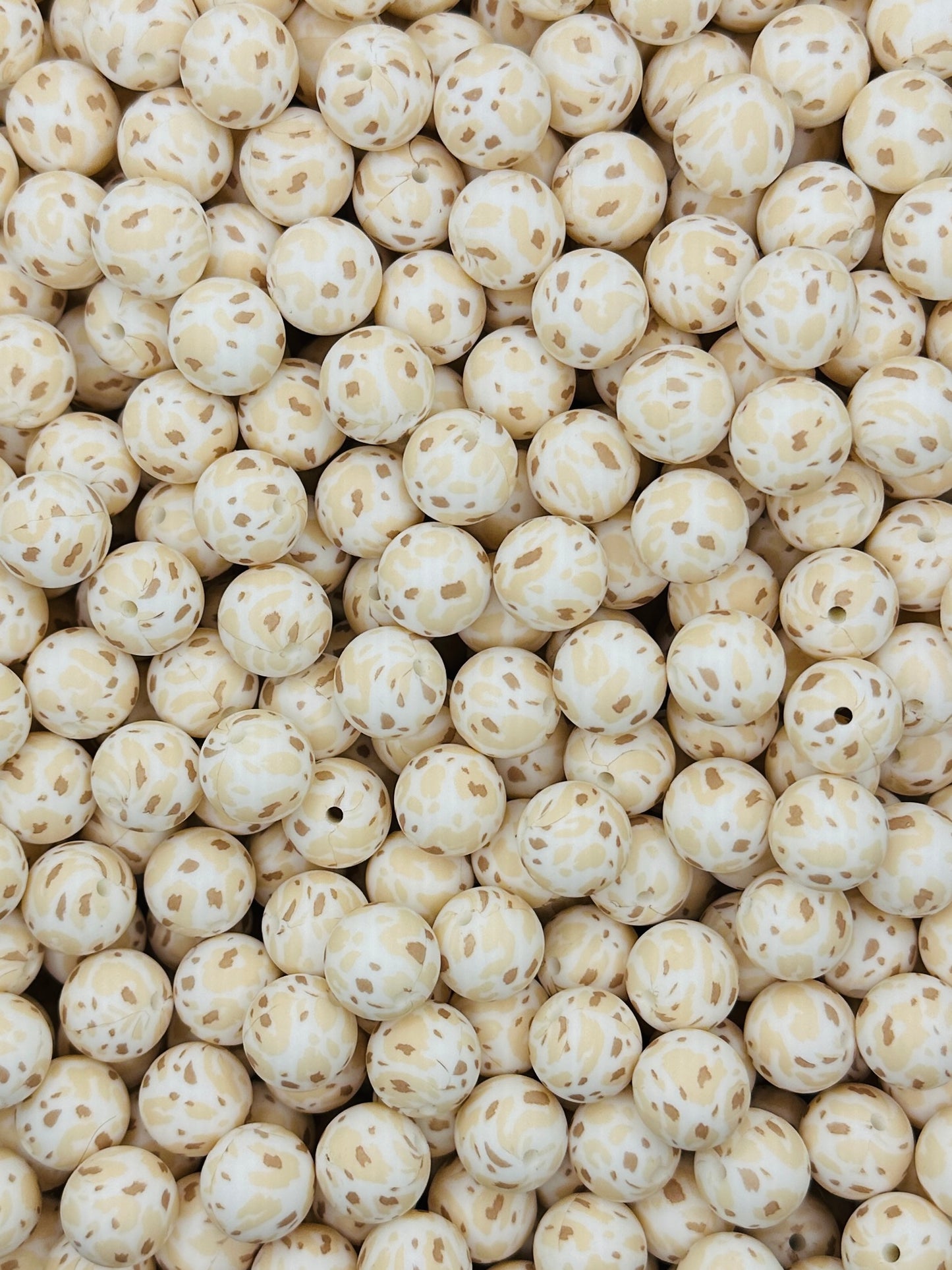 Luxe Leopard (Boss Babe) Printed 15mm Bead