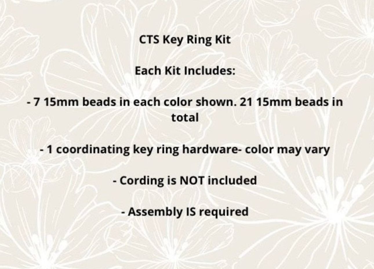 Love to Learn Key Ring Kit #104