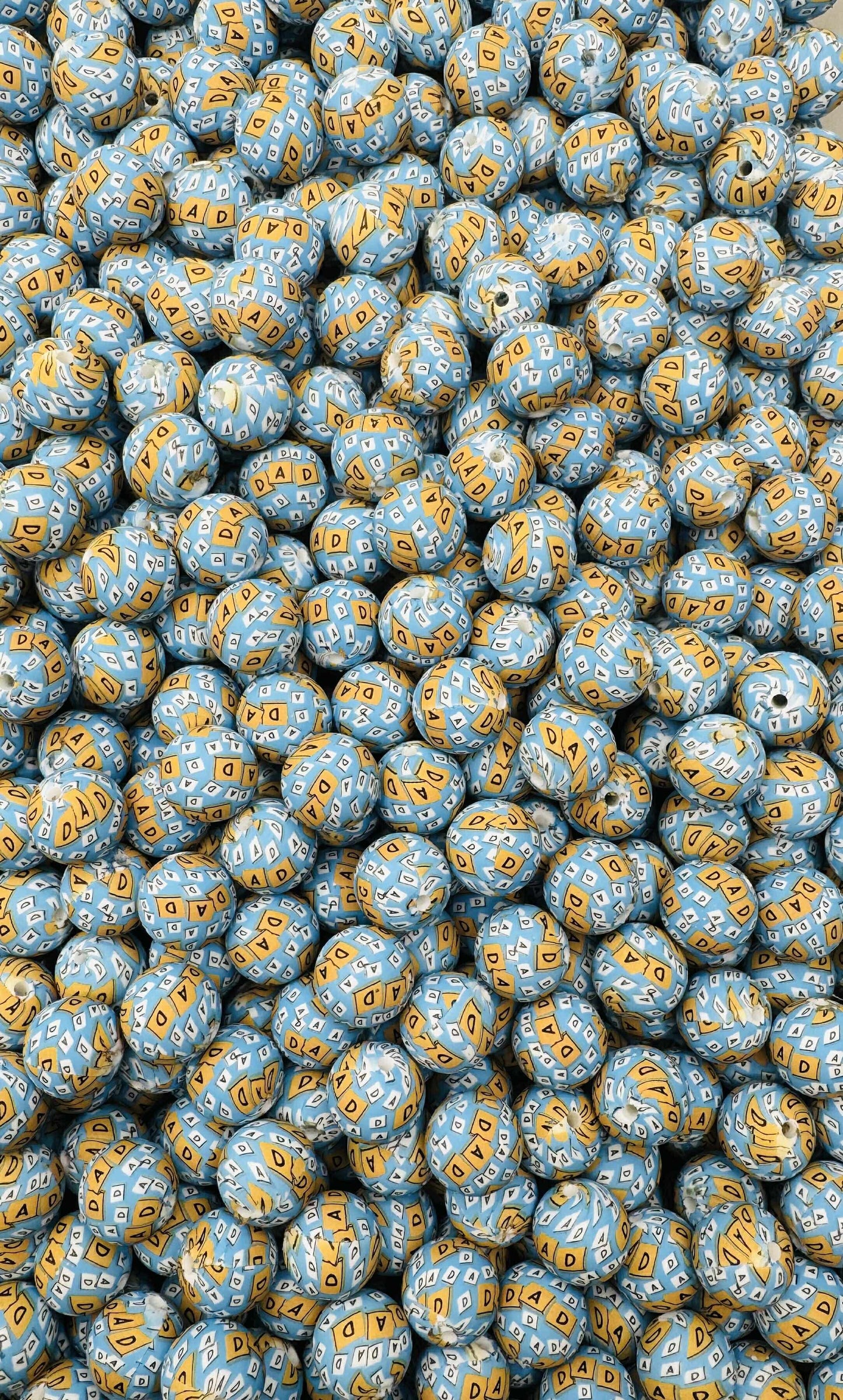 Dad Printed 15mm Bead