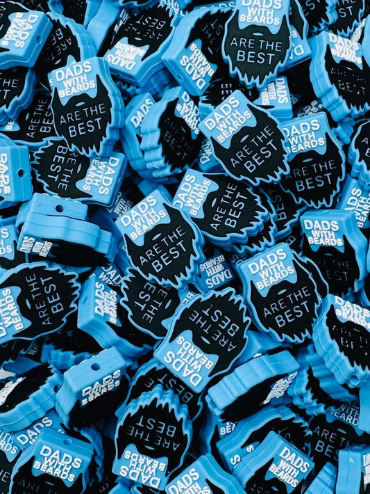 Dad With Beards Focal Bead