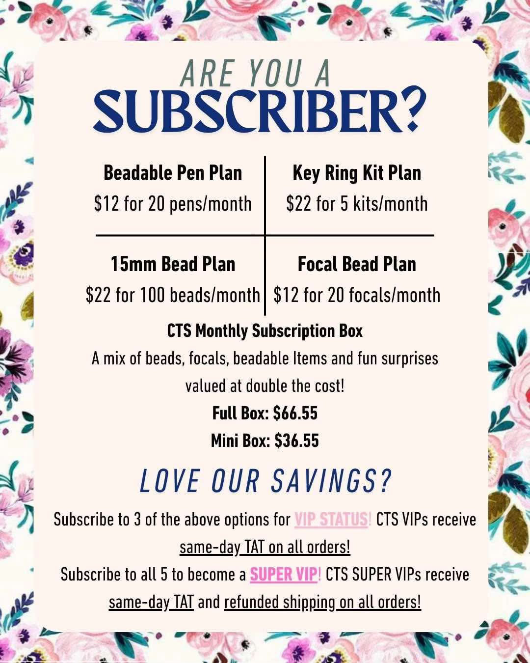 Subscribe & Save with CTS