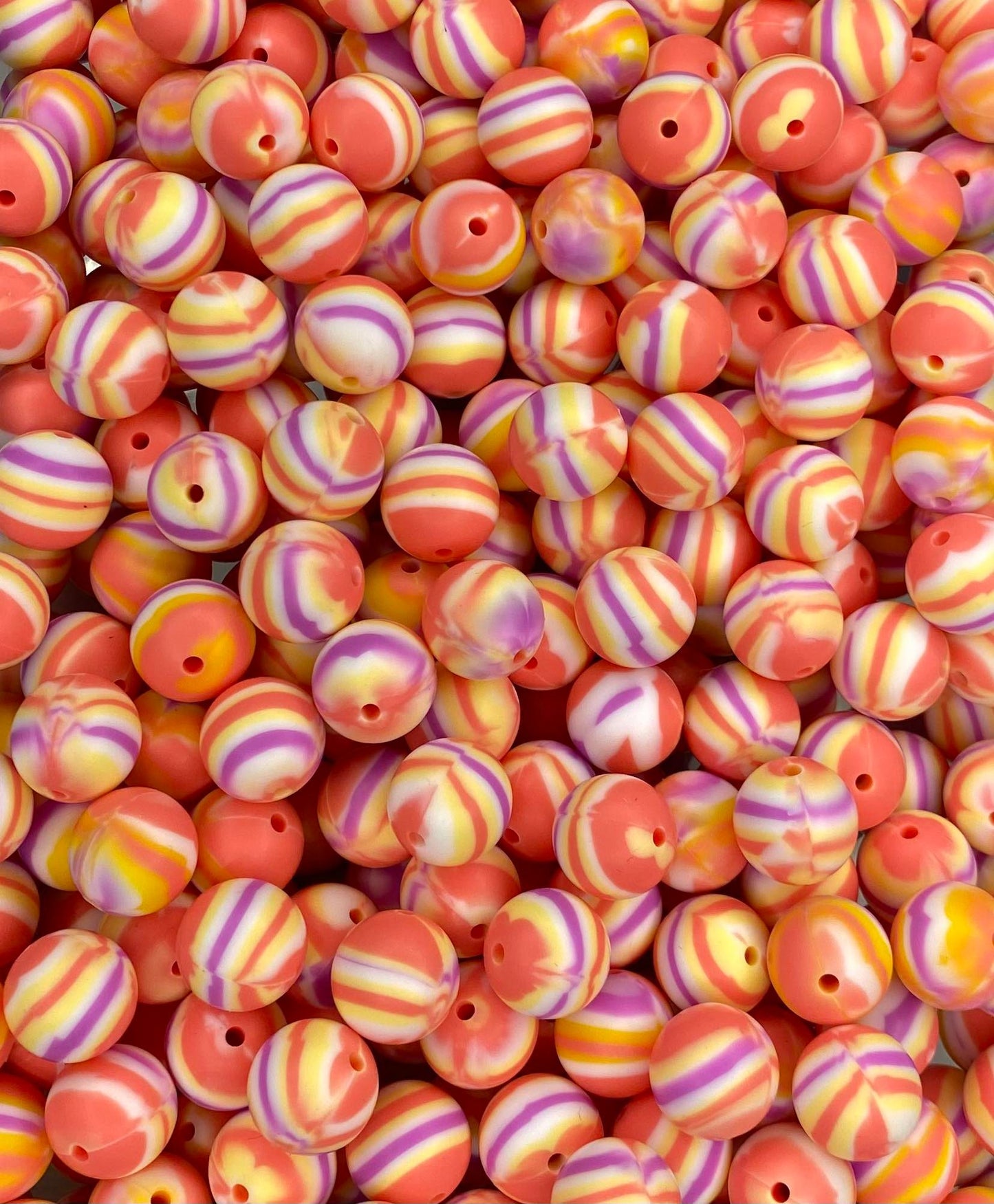 Tangerine Dream Swirl 15mm Bead