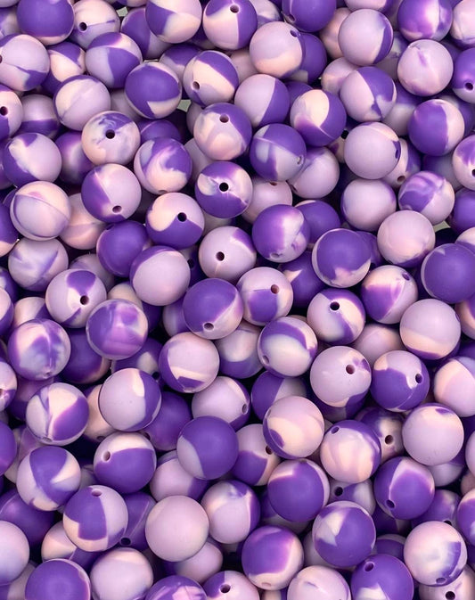 Purple Blend 15mm Bead