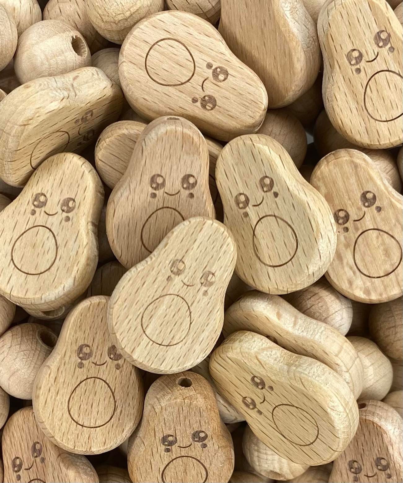 Avocado Wooden Bead