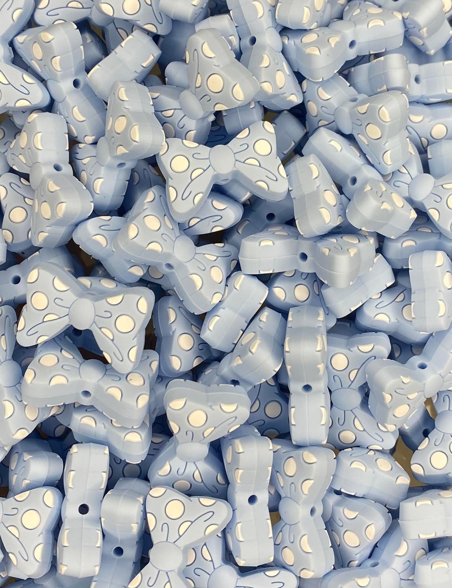 Polka Dot Bow Focal Bead