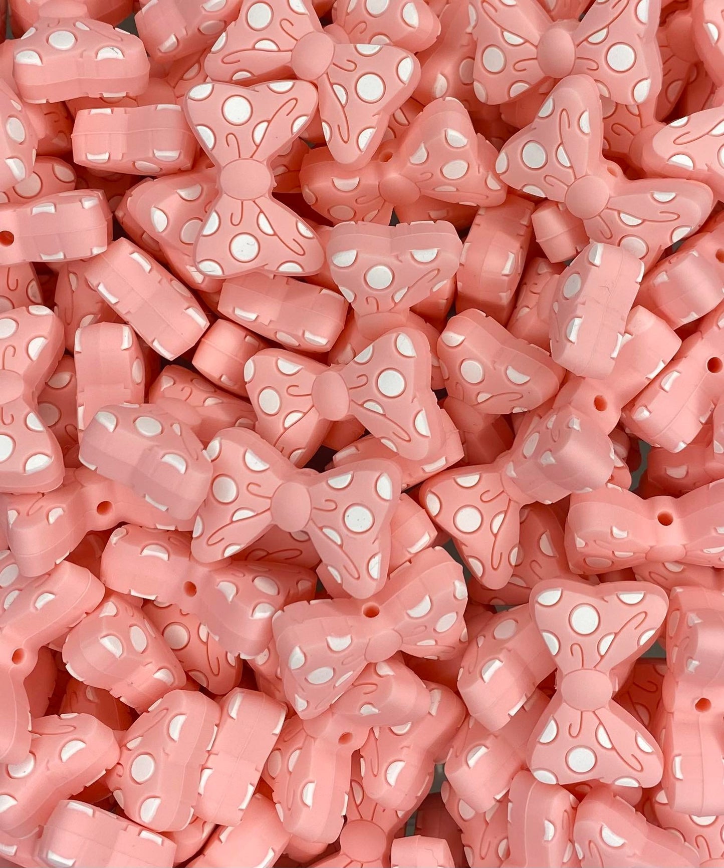 Polka Dot Bow Focal Bead