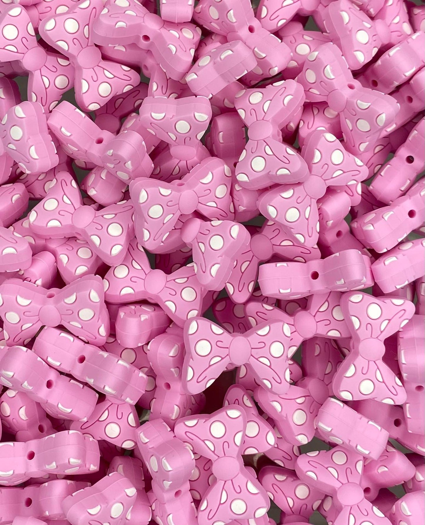 Polka Dot Bow Focal Bead
