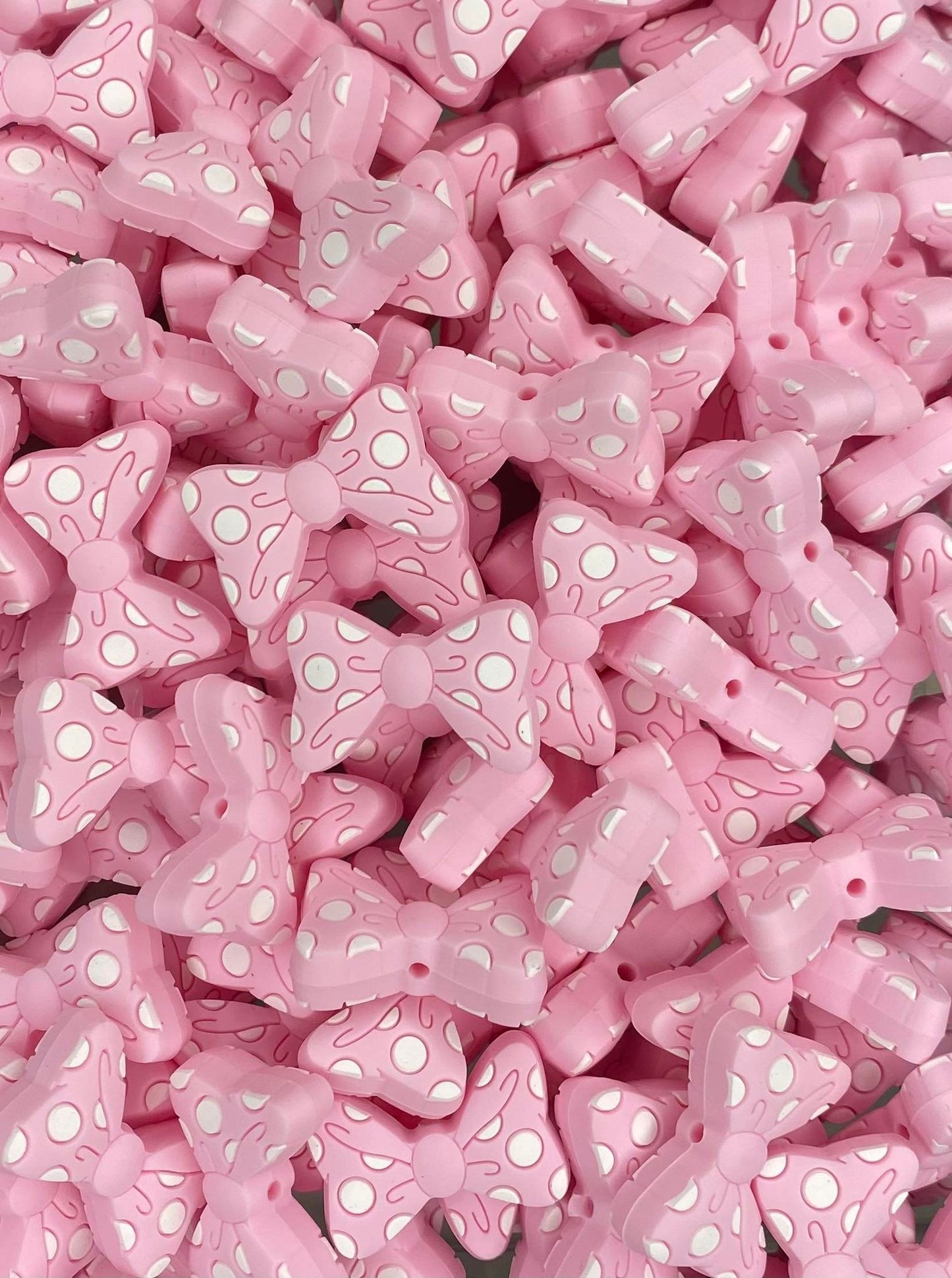 Polka Dot Bow Focal Bead