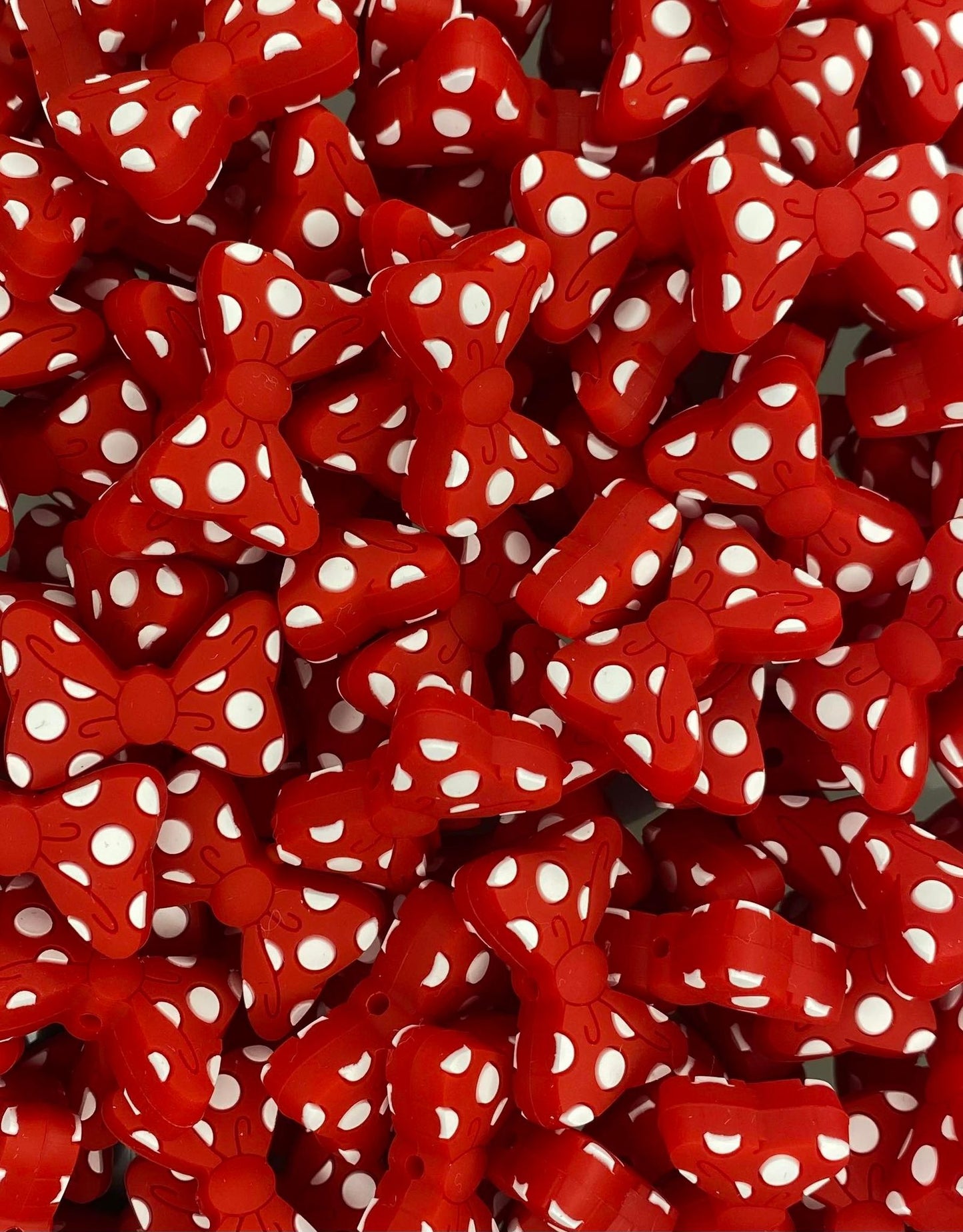 Polka Dot Bow Focal Bead
