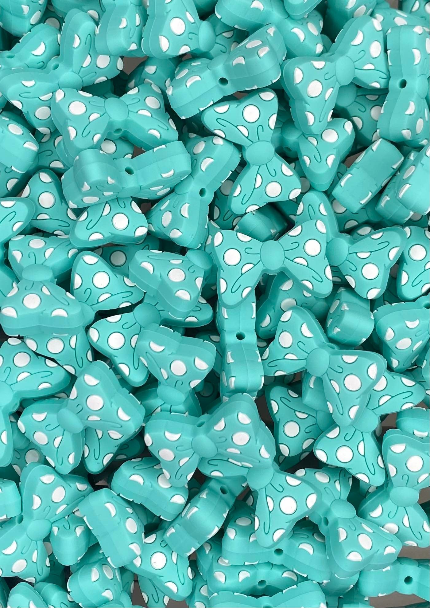 Polka Dot Bow Focal Bead